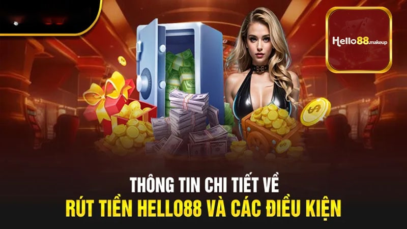 Hướng dẫn thao tác rút tiền Hello88 siêu tốc hoàn thành trong nháy mắt