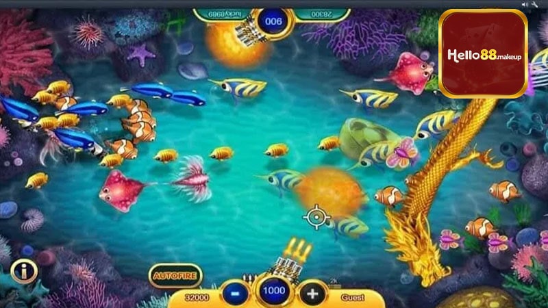 Hướng dẫn đến bạn quy trình tham gia chơi game săn cá tại Hello88